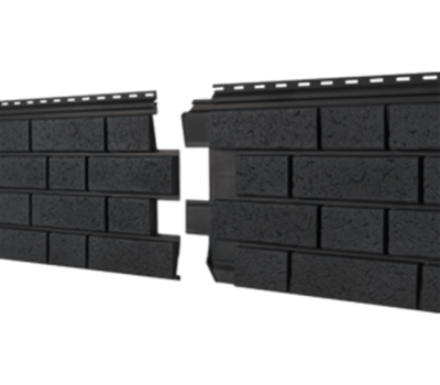 Фасадная панель Стоун Хаус S-Lock Клинкер Нордик Графитовый от производителя  Ю-Пласт по цене 561 р