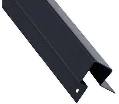 Внешний асимметричный угловой профиль RAL 7024 от производителя  FCS Group по цене 3 685 р