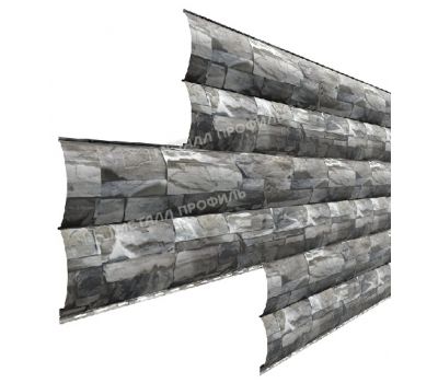 Металлический сайдинг Woodstock-28х330 (ECOSTEEL-01-Белый Камень ПР-0.5) от производителя  Металл Профиль по цене 1 550 р